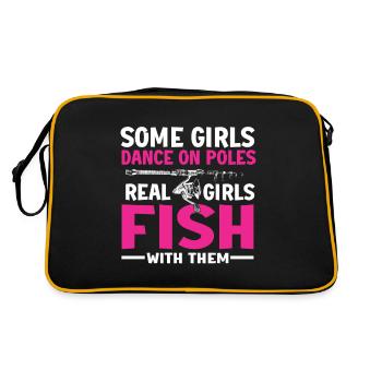Conception de pêche Fish Lover Fisherman - Sac Retro - noir/or - Dos