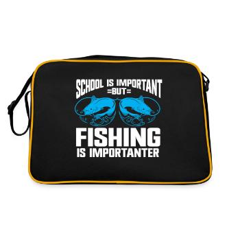 Conception de pêche Fish Lover Fisherman - Sac Retro - noir/or - Dos