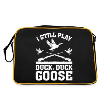 I Still Play Duck Duck Goose Funny Duck Hunter - Retro Bag - black/gold - Back