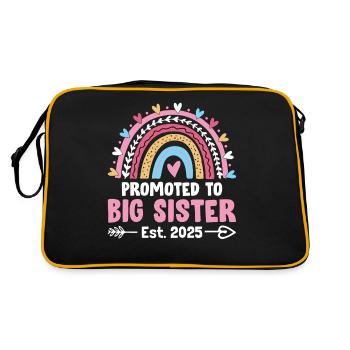 Promu à Big Sister 2025 Gender Reveal Sister - Sac Retro - noir/or - Dos