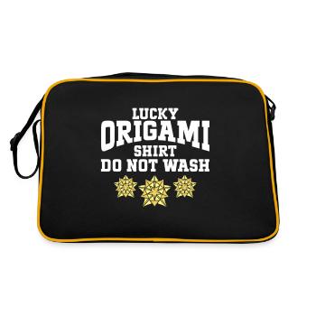 Folding Origami Artist Paper Folder Origamist - Retro Bag - black/gold - Back