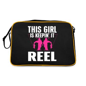 Conception de pêche Fish Lover Fisherman - Sac Retro - noir/or - Dos