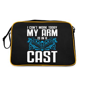 Conception de pêche Fish Lover Fisherman - Sac Retro - noir/or - Dos