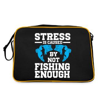 Conception de pêche Fish Lover Fisherman - Sac Retro - noir/or - Dos