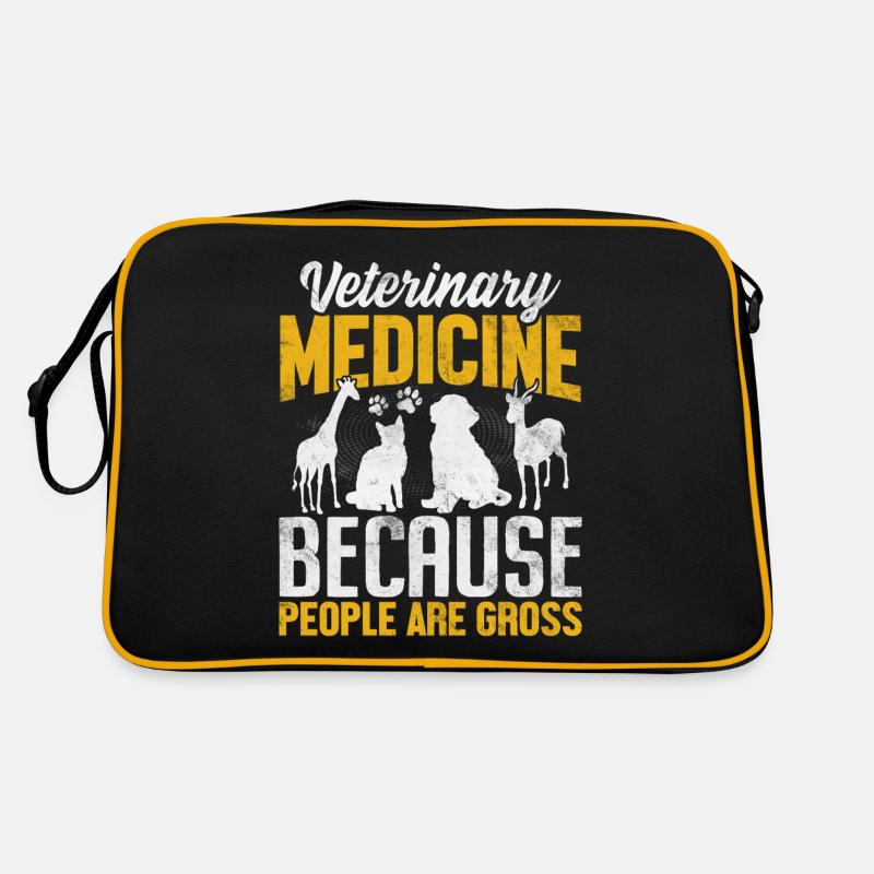 La médecine vétérinaire parce que les gens sont dégoûtants Sac Retro
