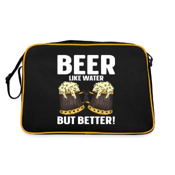 Funny Beer Brewing - Retro Bag - black/gold - Back