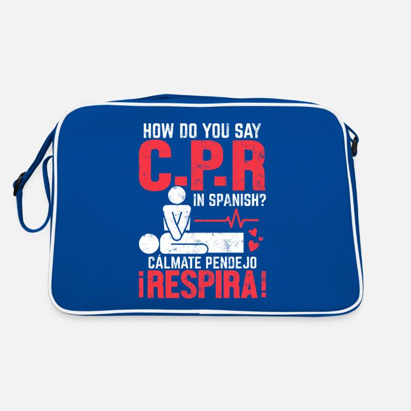 Comment dit-on RCR en espagnol Funny EMT Sac Retro