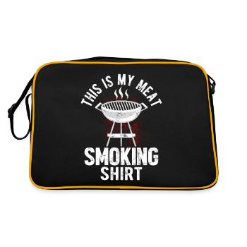 This Is My Meat Smoking Pitmaster Grilling - Retro Bag - black/gold - Back
