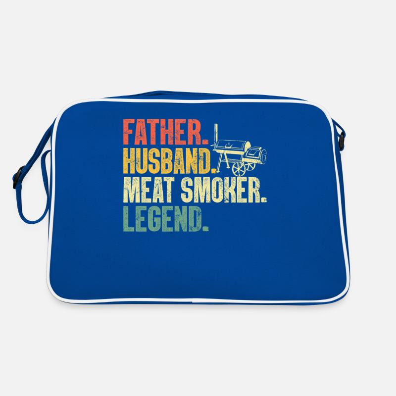 Vater Ehemann Fleisch Smoker Retro Grillen Retro Tasche