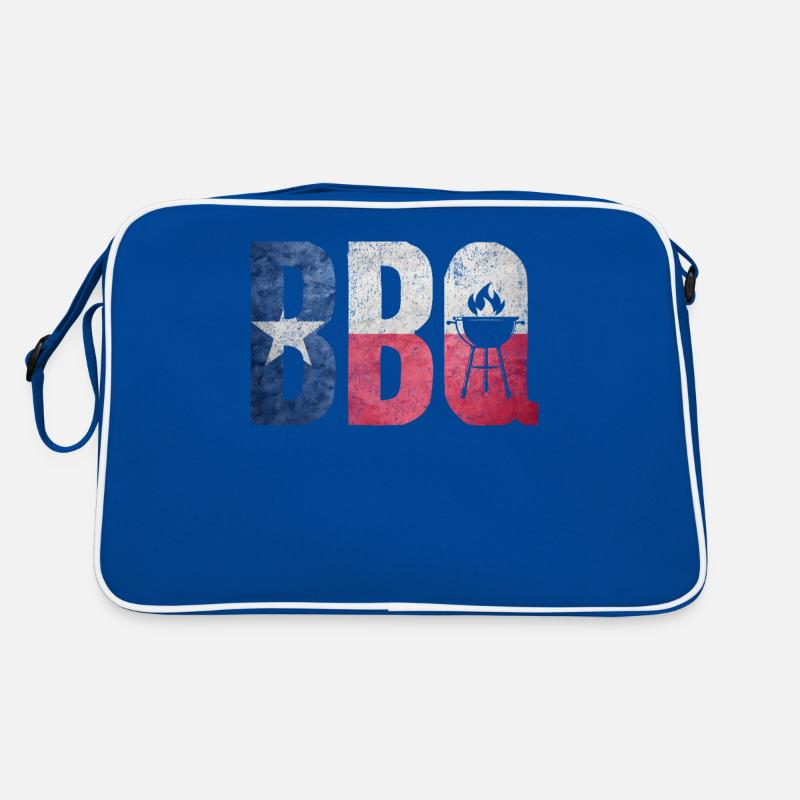 BBQ Texas State Flag Meat Smoking Brisket Retro Bag