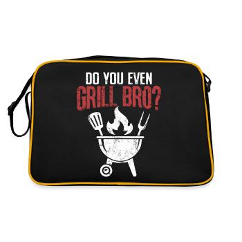 Grillez-vous même Bro Funny BBQ Grilling Barbecue - Sac Retro - noir/or - Dos
