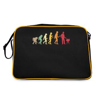 Evolution Du BBQ Grillades Rétro Viande Fumage - Sac Retro - noir/or - Dos