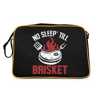 No Sleep Till Brisket BBQ Funny Pitmaster - Retro Bag - black/gold - Back