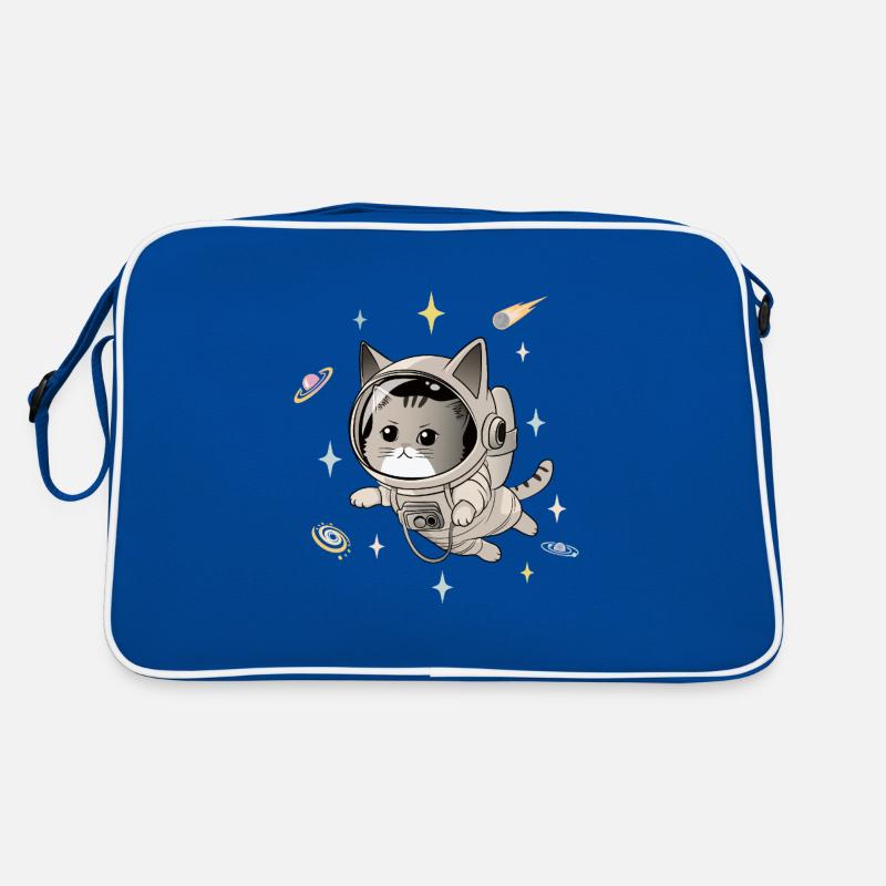 Astronaut Cat in Space Retro Bag