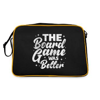 Brettspiel - Retro Tasche - Schwarz/Gold - Hinten