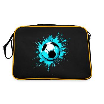 Splash de football élégant - look streetwear - Sac Retro - noir/or - Dos