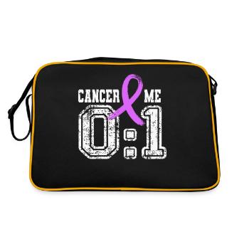 Me 1 Cancer 0 Funny Pancreatic Cancer Exocrine - Retro Bag - black/gold - Back