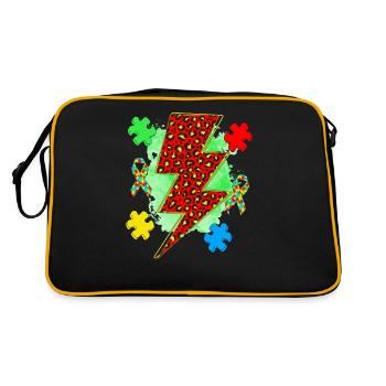 Autism - Retro Bag - black/gold - Back
