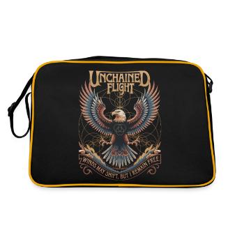 Unchained Flight - Eagle & Sacred Geometry - Retro Bag - black/gold - Back