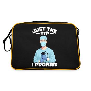 Juste le conseil Je promets des soins de santé endoscopiques amusants - Sac Retro - noir/or - Dos