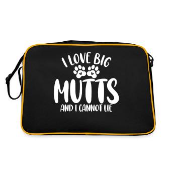 J’adore les gros cabots et je ne peux pas mentir chien drôle - Sac Retro - noir/or - Dos