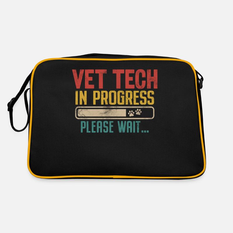 Vet Tech In Progress Retro Zukunft Tierarzt Retro Tasche