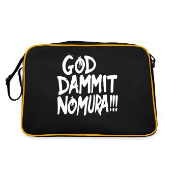 Goddammit Nomura – Bold Design - Retro Bag - black/gold - Back