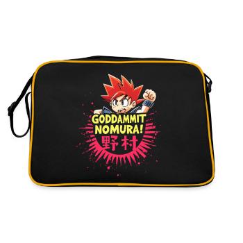 Goddammit Nomura - Conception de dessin animé - Sac Retro - noir/or - Dos