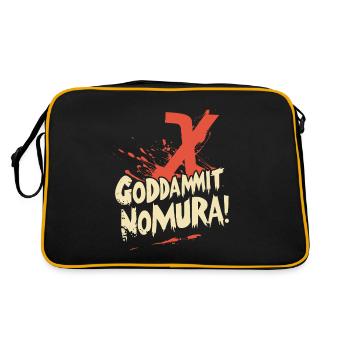 Goddammit Nomura – X Design - Retro Bag - black/gold - Back