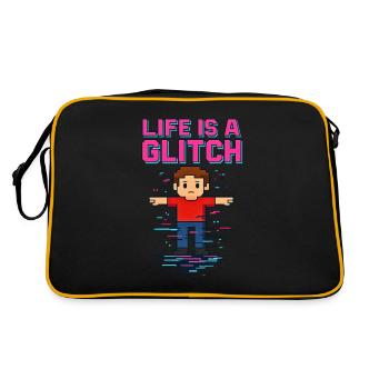 Life Is a Glitch – Das Leben ist ein Glitch - Sac Retro - noir/or - Dos