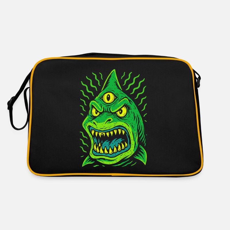 Requin néon à trois yeux avec Sac Retro