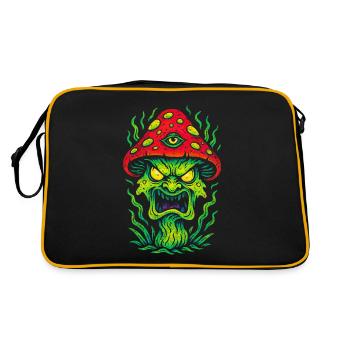 Psycho Toadstool with Third Eye - Retro Bag - black/gold - Back