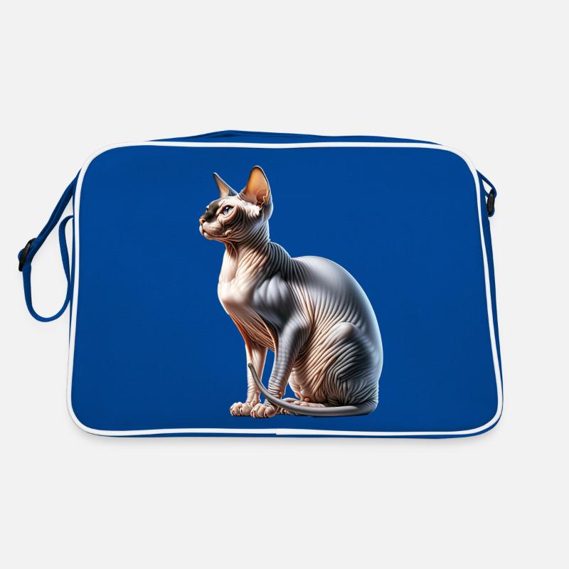 Chat Sphynx Sac Retro