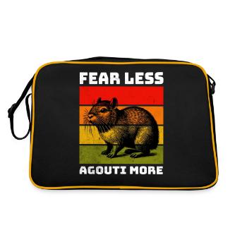 Agouti Aguti - Retro Tasche - Schwarz/Gold - Hinten