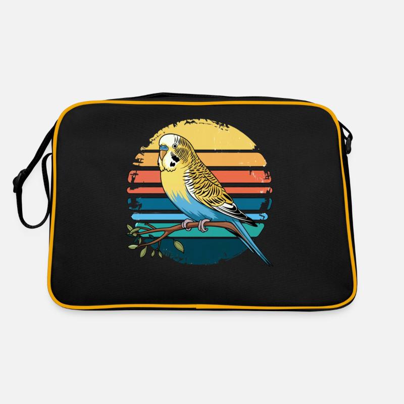 Perruche Perruche Rétro Coucher de soleil Vintage Perruche Sac Retro