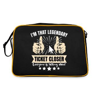 Legendary IT Ticket - Retro Bag - black/gold - Back
