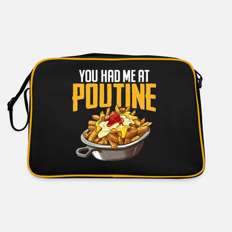 Tu m’as eu à la poutine Cuisine canadienne drôle Sac Retro
