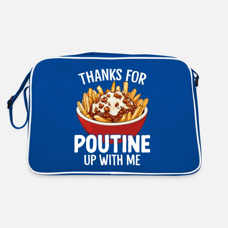 Merci pour la poutine Up With Me Funny Québec Sac Retro