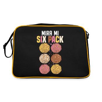 Mira Mi Six Pack Funny Conchas Mexicain Sweet Bun - Sac Retro - noir/or - Dos