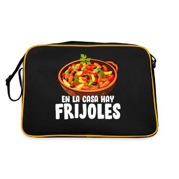 En La Casa Hay Frijoles Mexican Cuisine Mom - Retro Bag - black/gold - Back