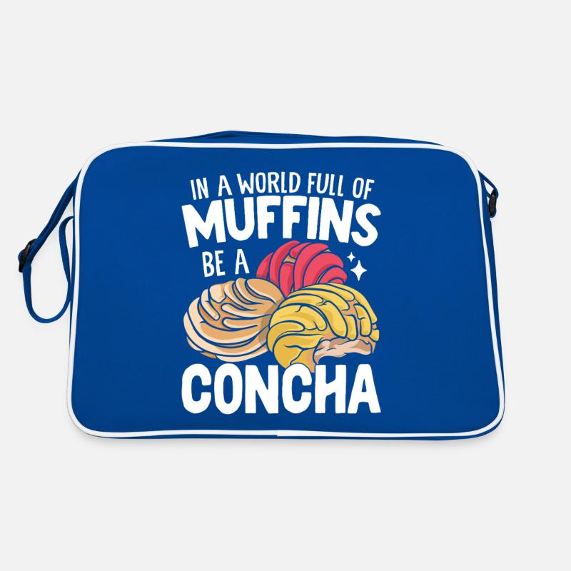 In einer Welt voller Muffins Lustige Conchas Mexikanisch Retro Tasche
