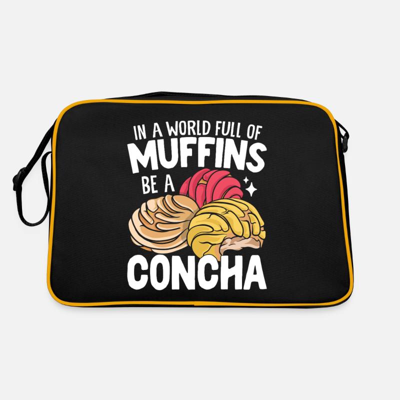 In einer Welt voller Muffins Lustige Conchas Mexikanisch Retro Tasche