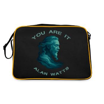 Vous êtes Alan Watts Art - Sac Retro - noir/or - Dos