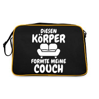 Couch Shaped Body - Retro Bag - black/gold - Back