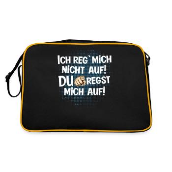 Tu m’as énervé en disant drôle - Sac Retro - noir/or - Dos
