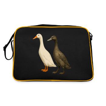 Indien Canard Canard Éleveur Canard Élevage Cool - Sac Retro - noir/or - Dos
