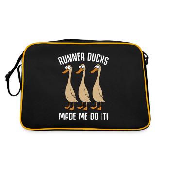 Canards Canard Canard Maman Canard Papa Élevage De Canards - Sac Retro - noir/or - Dos