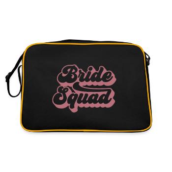 Bride Squad - Hen Night Women Bachelorette Party - Sac Retro - noir/or - Dos
