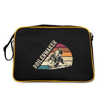 Silhouette de chaudronnier - Sac Retro - noir/or - Dos