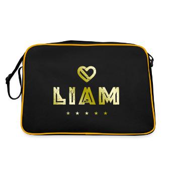 Liam Heart - Retro Bag - black/gold - Back